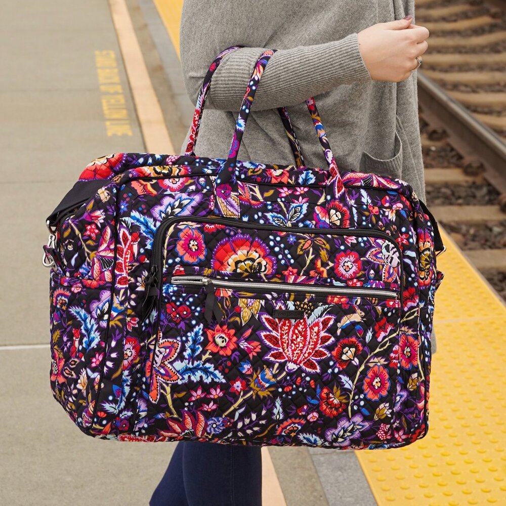 Vera Bradley Large Weekender Bag in Foxwood Paisley pattern